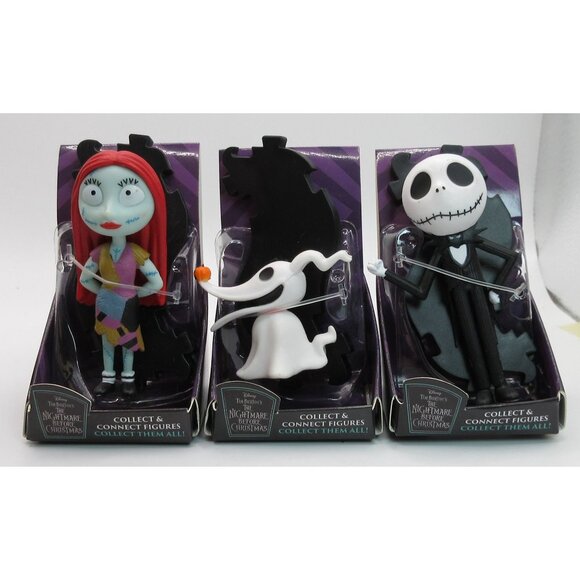 Nightmare Before Christmas Collect & Connect Figure Complete Set of 6 Disney - Picture 4 of 6